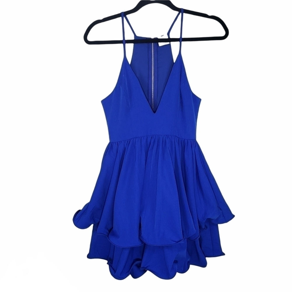 ANGEL BIBA Sleeveless  Cocktail Dress Blue Size 10